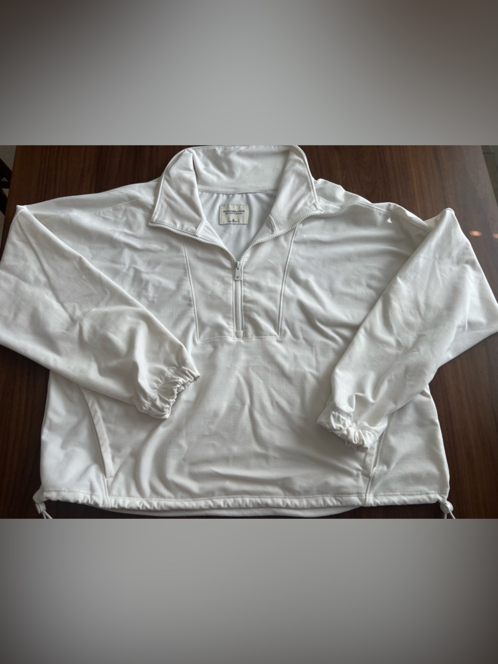 Abercrombie & Fitch White Soft A&F Collection Pullover